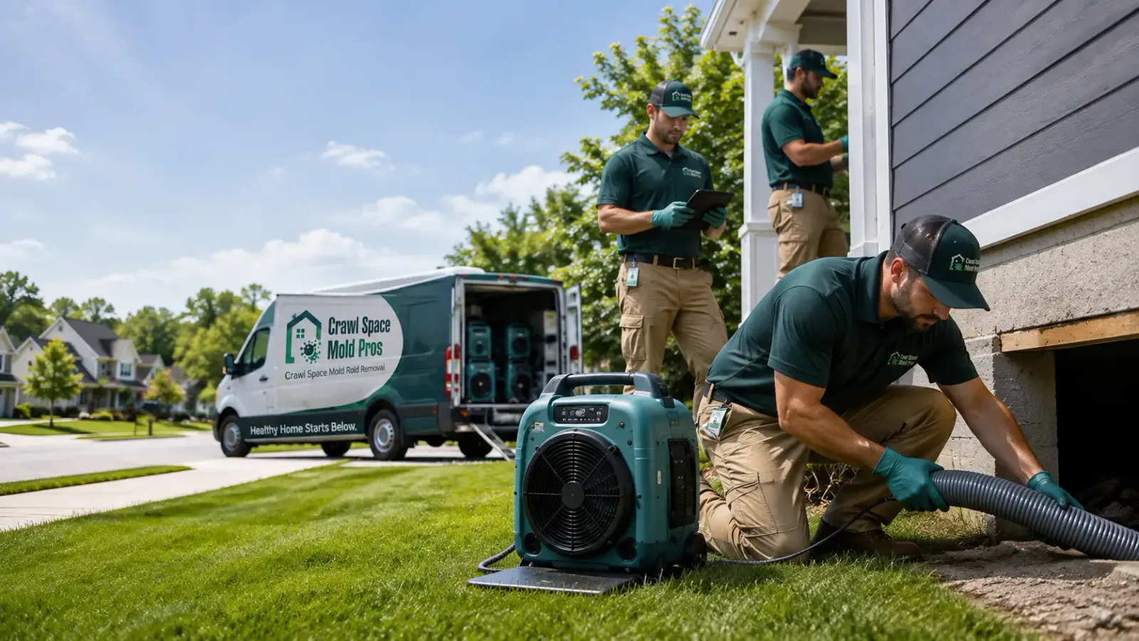 Crawl Space Mold Removal in South Dos Palos, CA